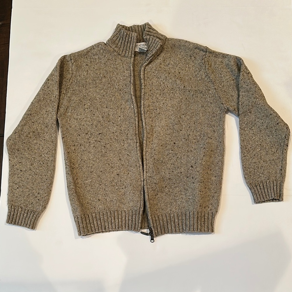 Men's Gray Wool Sweater